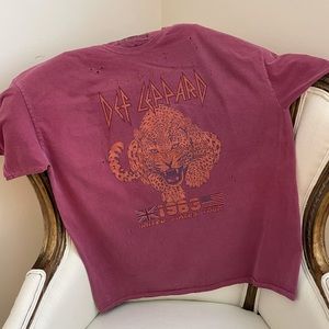 Def Leppard Pyromania Distressed Tee